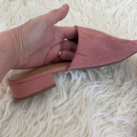 Christian Siriano Slip On Faux Pink Suede Sandal Size 9 - Picture 5 of 8